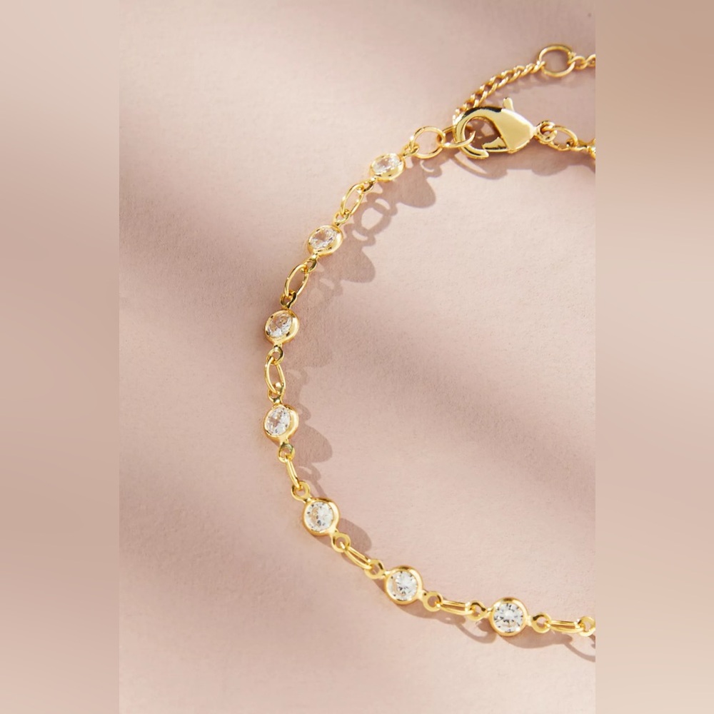 NWT Stone Link Bracelet By Anthropologie - Picture 2 of 2